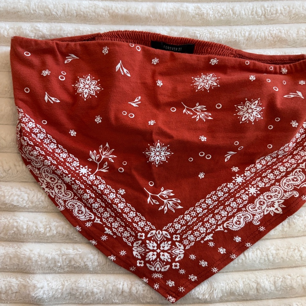 Bandana Style Crop Top